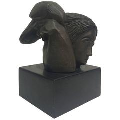 Sculpture Sunol Alvar "Mujer con Paloma II" (Femme avec Paloma II)