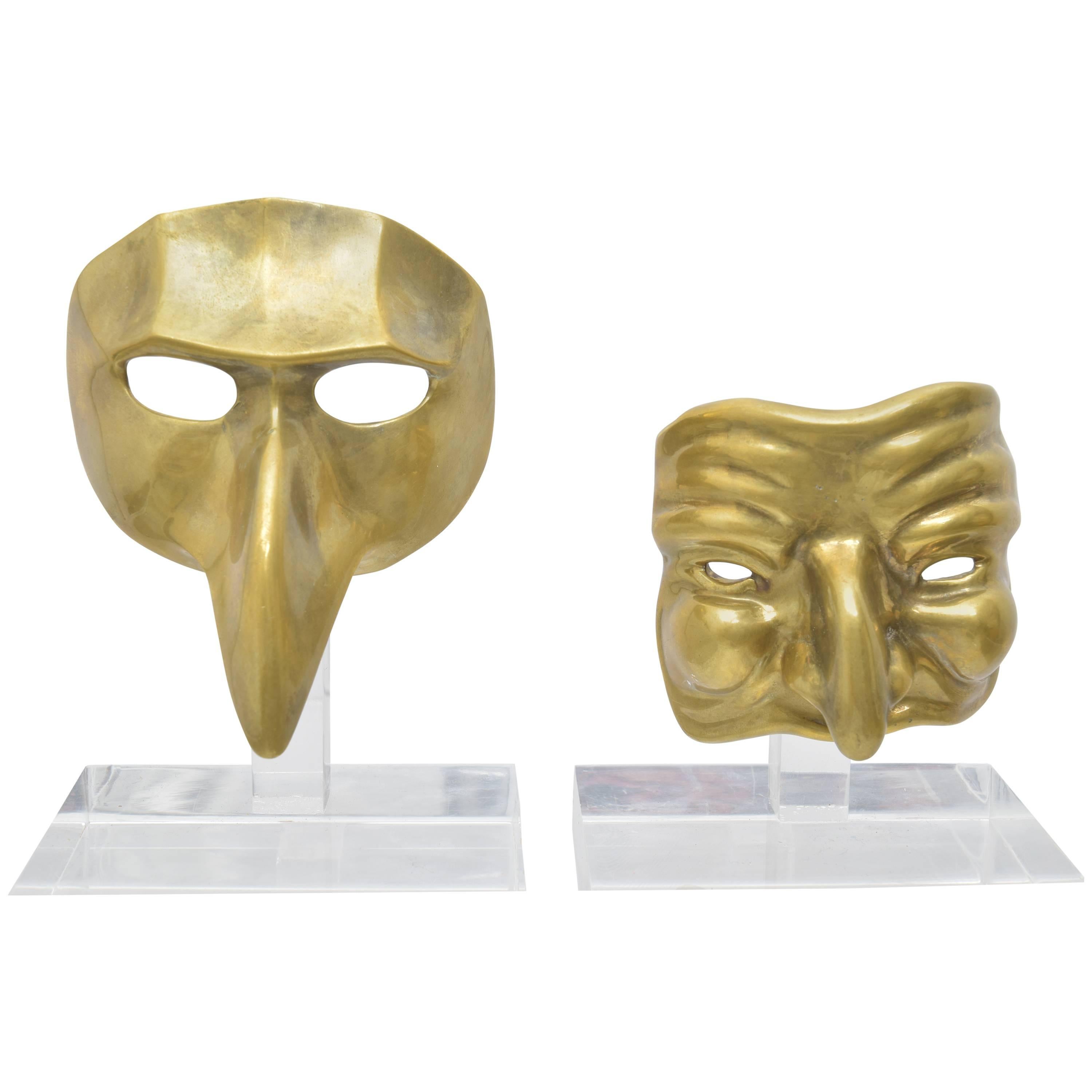 Brass Theatre Masks