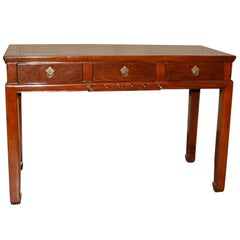 Fine Jumu Console Table or Desk with Drawers