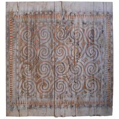Antique Hand-Carved Panel