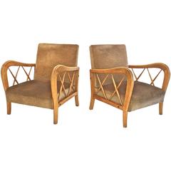 Paolo Buffa Style Lounge Chairs