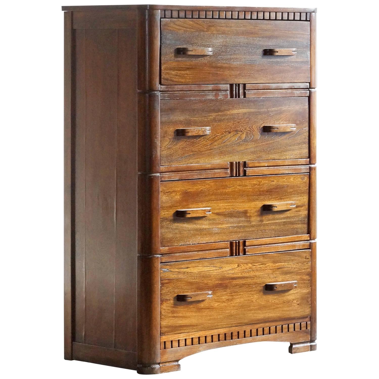 Art Deco Tallboy Dresser by Owosso at 1stdibs