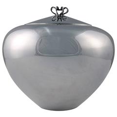 Fine Large Danish Modern Sterling Silver Lidded Vessel or Urn by C. C. Hermann 12