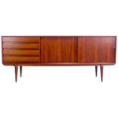 Danish Modern Teak Credenza Designed by Omann Jun