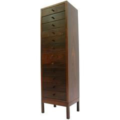 J. Ingvard Jensen 12-Drawer Rosewood Semanier or Lingere or Jewelry Chest