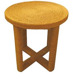 Jute Table in Audoux Minet Manner