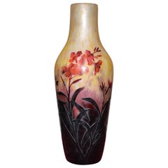 Large Vase by Daum, Pâte de Verre