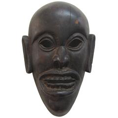 Hand-Carved African Wood Mask
