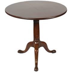 Vintage 1930s Walnut Tilt-Top Table