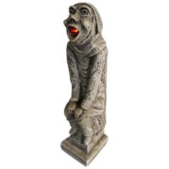 19th Century Gothic Sculptural Lamp of a Grotesque 5