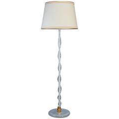 Important Murano Glass Floor Lamp Attributed to Venini 3