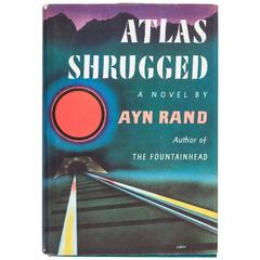 Vintage Atlas Shrugged by Ayn Rand, First Edition with Dust Jacket, circa 1957