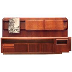 Large Dassi Wall Unit Bookcase, circa 1940, Part of a Living Room 6