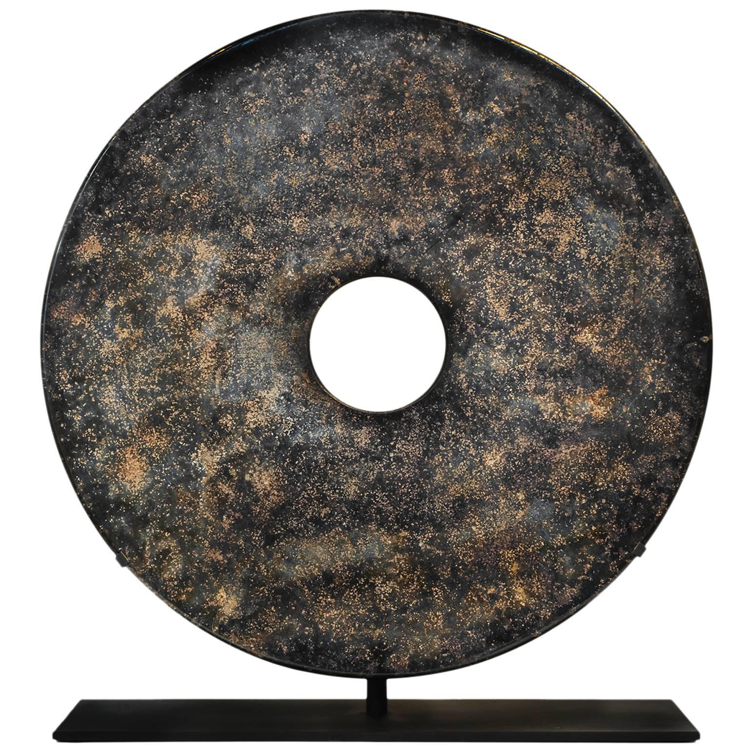 Jade Bi Disc on Stand