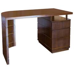 Donald Deskey Single Pedestal Desk 