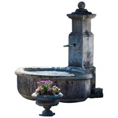 Fountain, beginning 20th century, cast stone, architectural