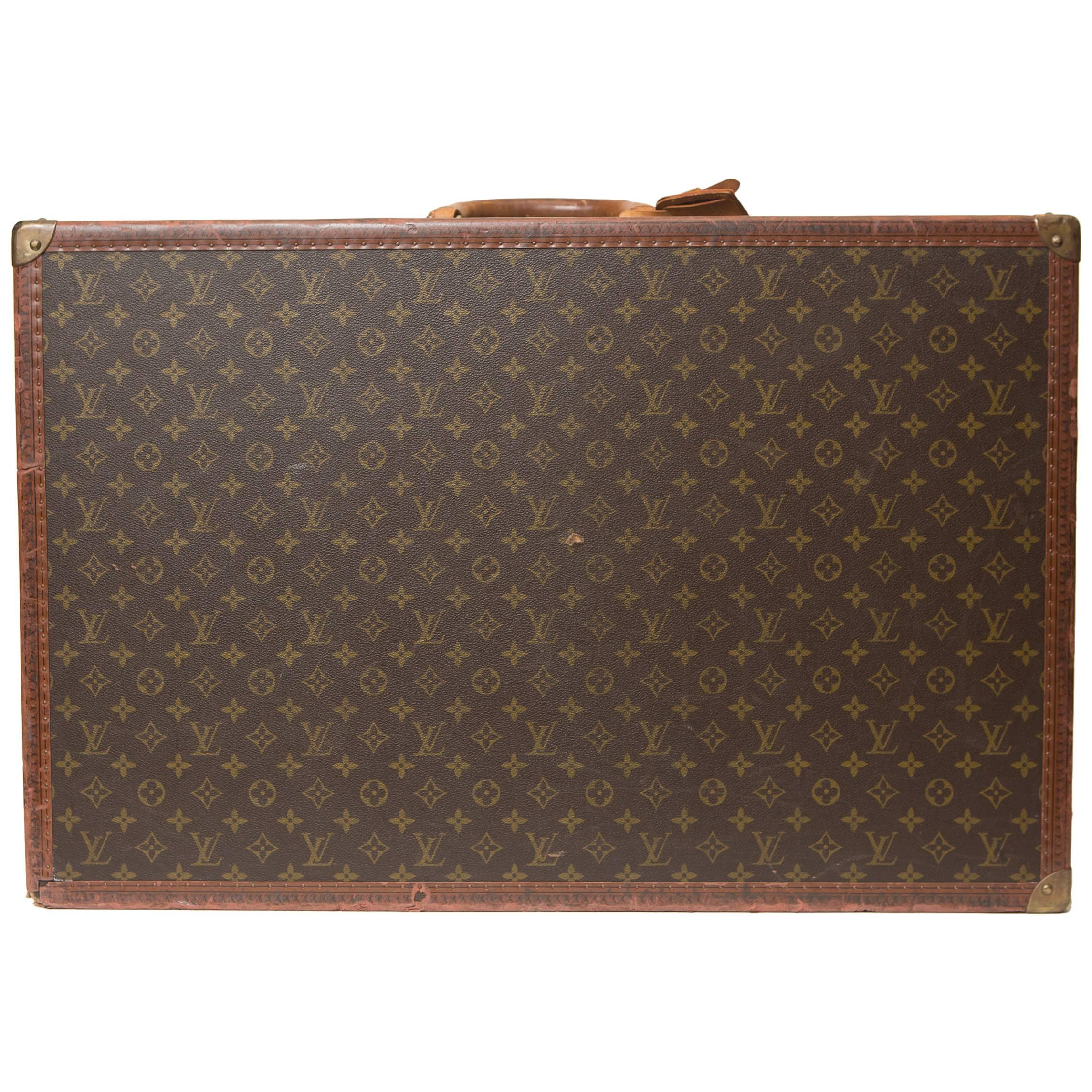 Louis Vuitton Alzar 80 Hardside Monogram Suitcase or Trunk