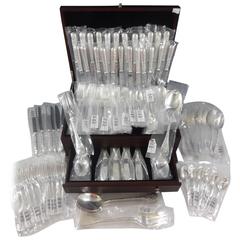 Vintage Jardin d'Eden by Christofle Sterling Silver Flatware Set Service of 144 Pieces