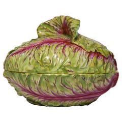 Rare Meissen Covered Box/Small Tureen in the Form of a Cabbage 10