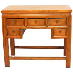 Chinese Five-Drawer Hardwood Desk