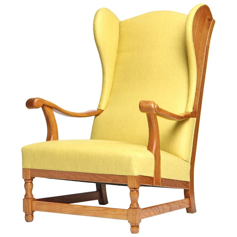 Danish Wingback Chair, 1960s, offered by WYETH