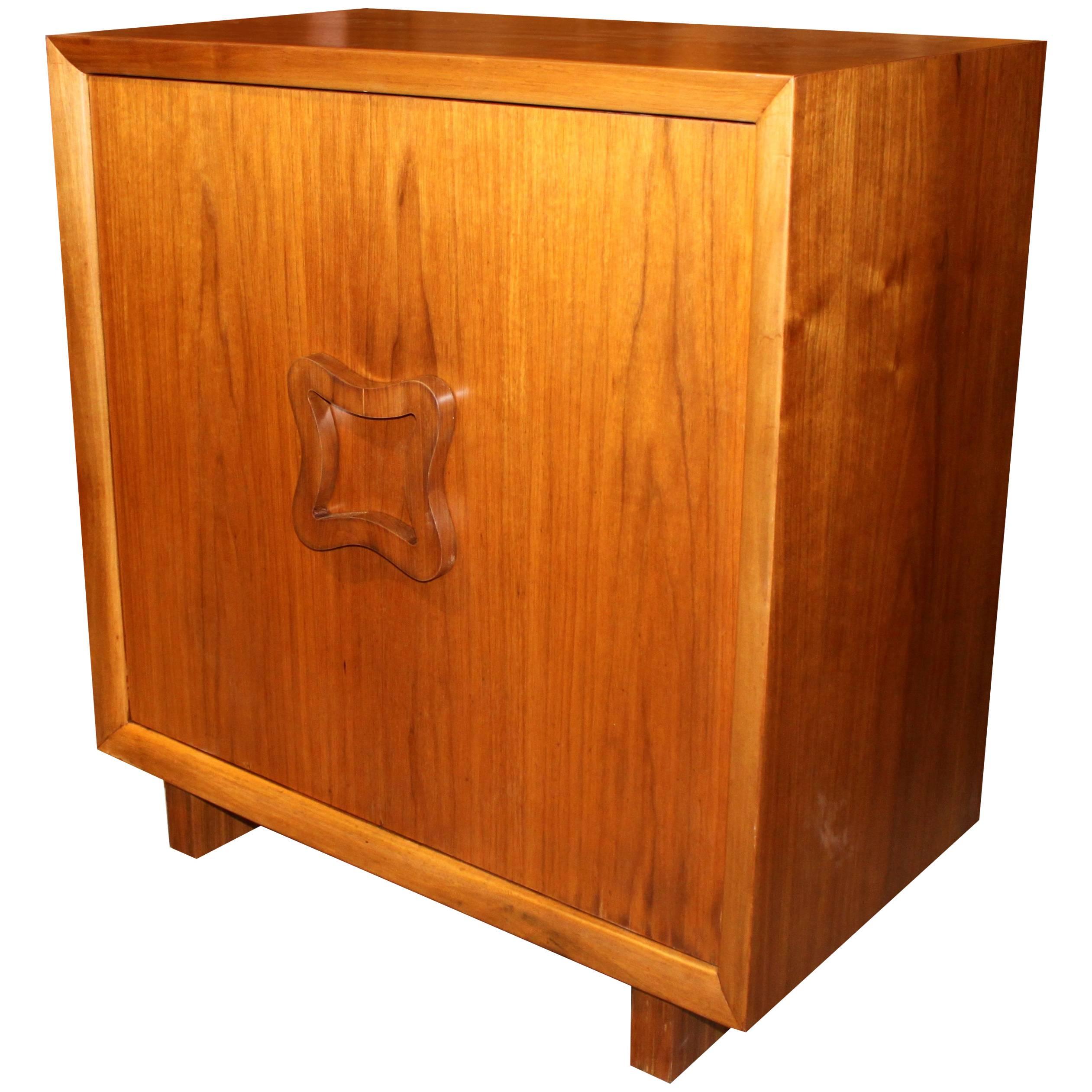 Rare Mid-Century Modern Dry Bar Cabinet For Sale