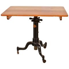 Satellite Industrial Table with Adjustable Screw Base