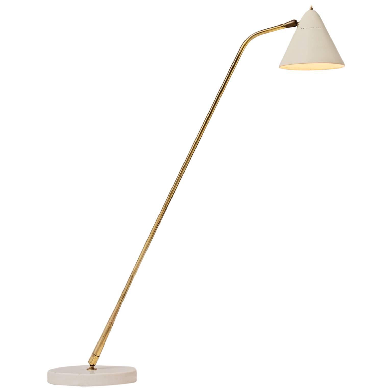 Giuseppe Ostuni Rare Floor Lamp for O-Luce, Italy, 1950s