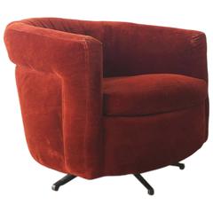 SEASONAL DEAL- Lounge Swivel Chair -In the style of Milo Baughman