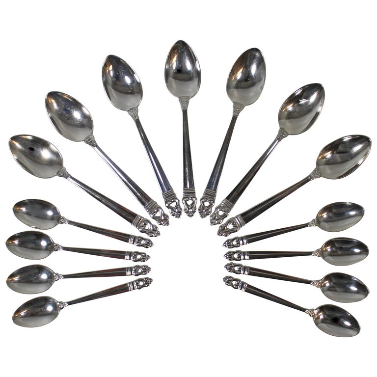 ''Royal Danish'' Sterling Silver Spoons by Alfred G. Kintz for