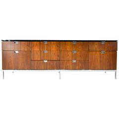 Florence Knoll Mahogany and Walnut Credenza