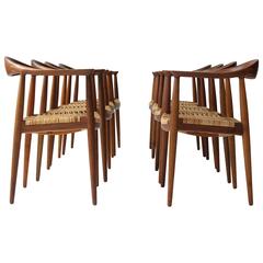 Hans Wegner "The Chair, " Set of Eight