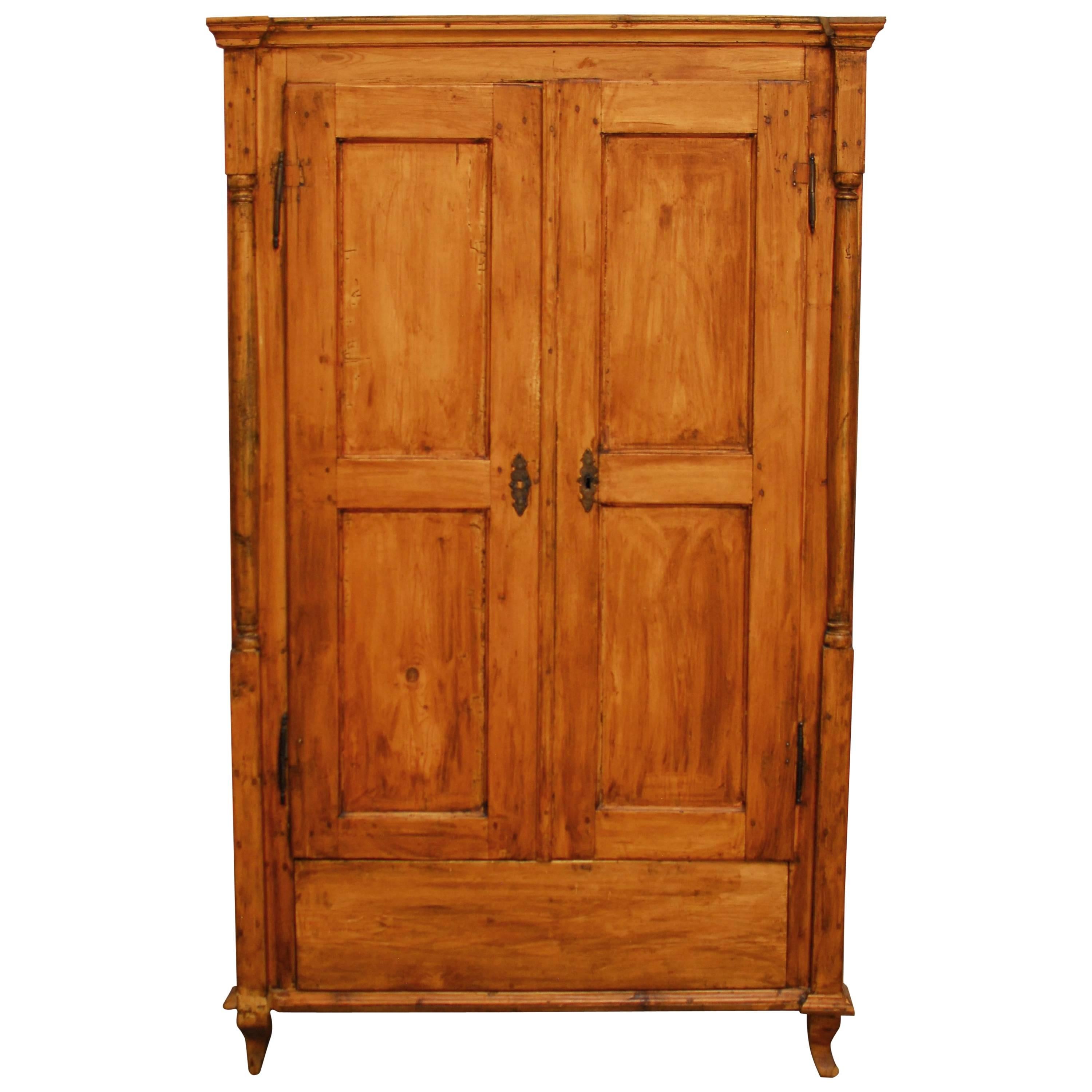 19th Century French Pine Armoire