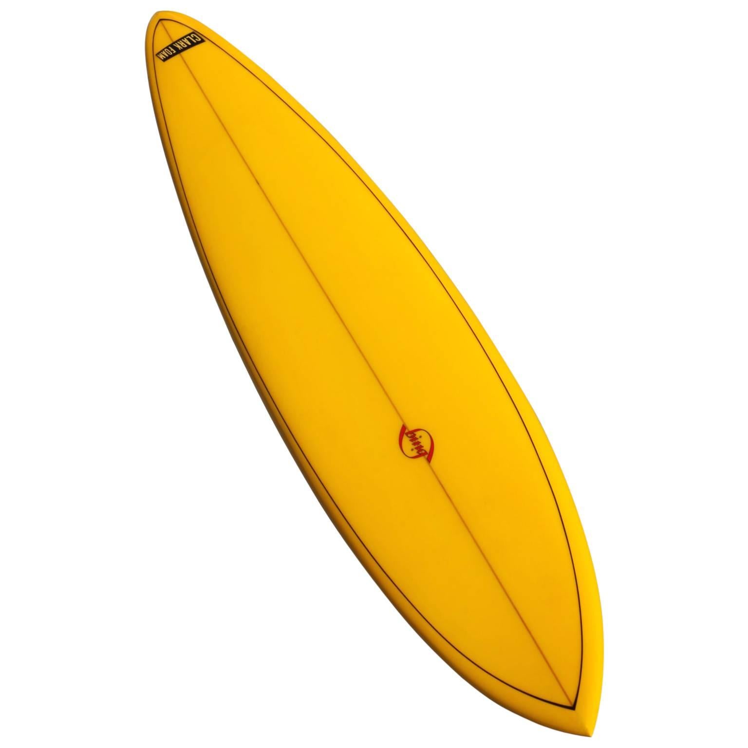 Early 1970s Mike Eaton Shaped Bing Surfboard, Fully Restored