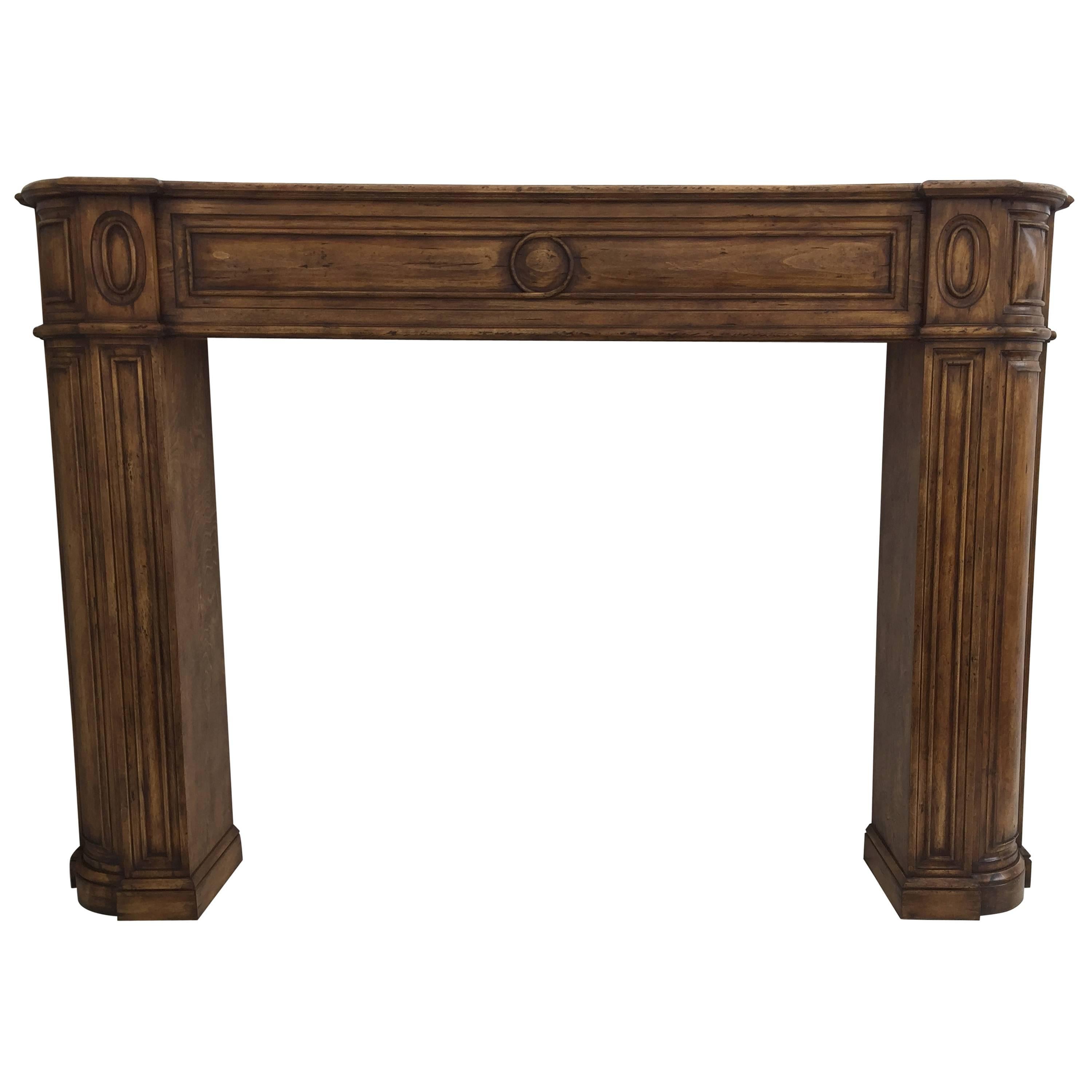 Carved Architectural Fireplace Mantel