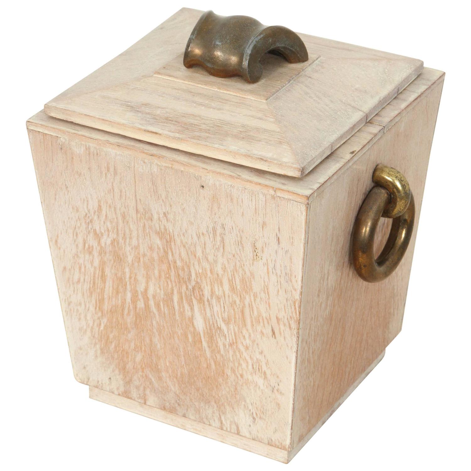 Lovely Wooden Wine Cooler by James Mont at 1stdibs