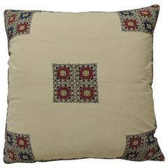 Vintage Textile Greek Isle Embroidery Decorative Pillow 12