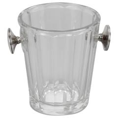 French Art Deco Crystal Ice Bucket
