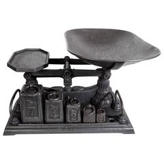 English, 19th Century Polished Cast Iron Scale