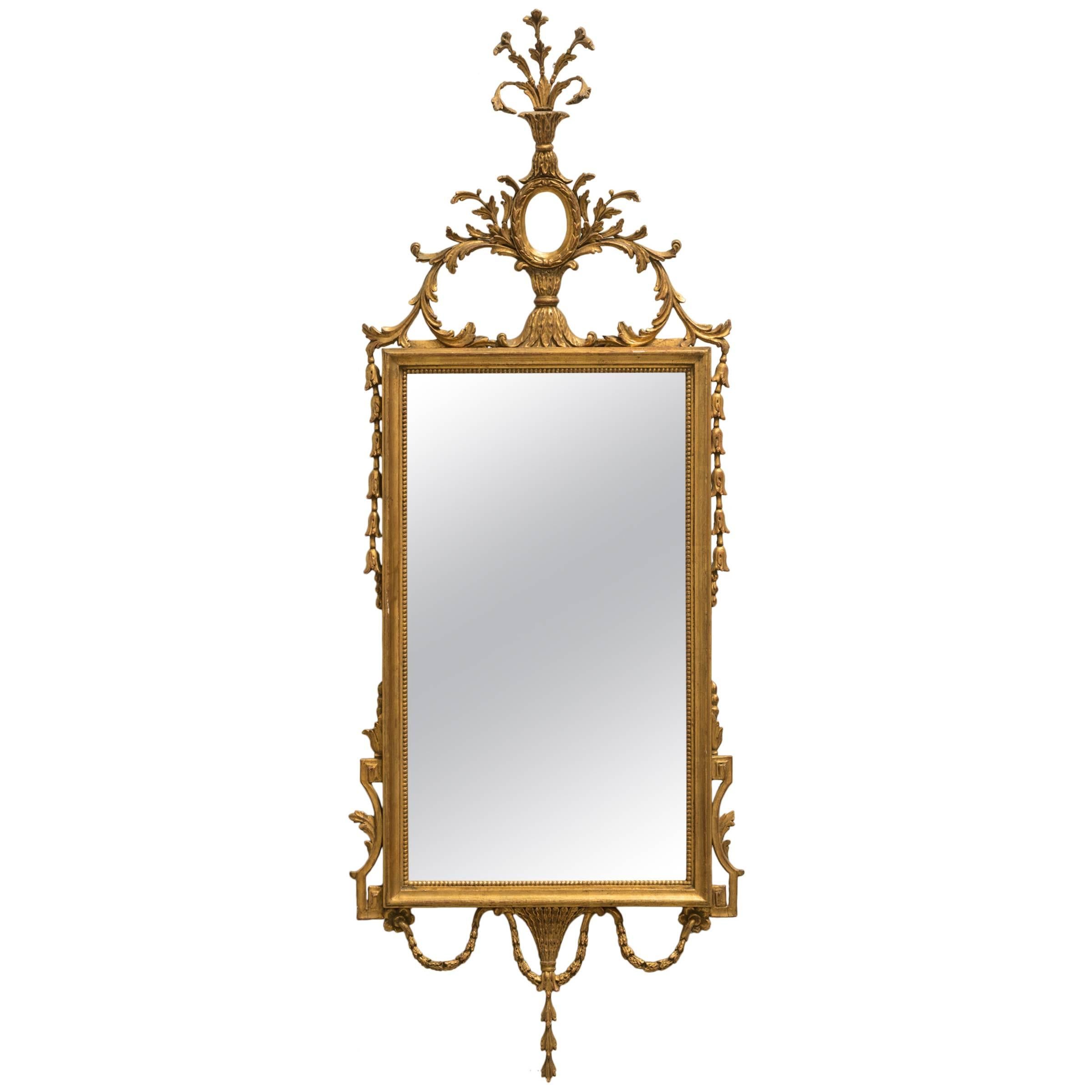 Italian Giltwood Mirror For Sale