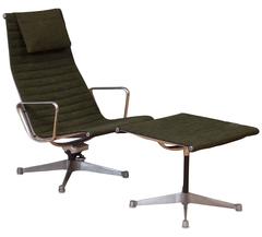 Eames for Herman Miller Aluminum Group Lounger and Ottoman 