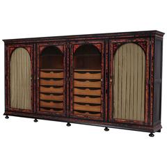 Maison Franck Rare Large Tortoise and Ebony Wardrobe