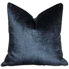Navy Velvet Pillow by Amanda Hamilton