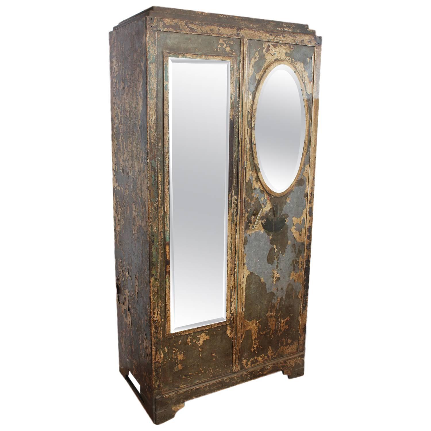 Antique French Metal Cabinet
