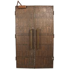 Rare Pair of Bonded Bronze Doors by Forms and Surfaces