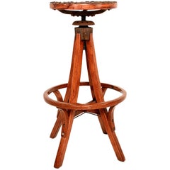 Industrial Antique Architect's Drafting Stool