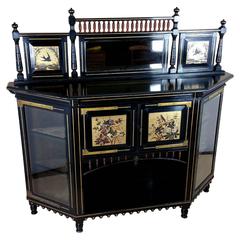 19th Century Aesthetic Movement Ebonized Side Cabinet