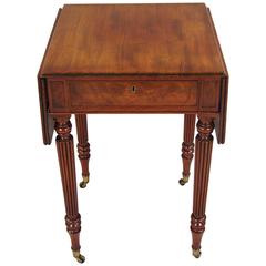 Small Regency Mahogany Drop-Leaf Table in the Manner of Gillows