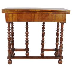 Antique William and Mary Inlaid Gateleg Game Table