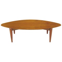 Double Parabola Teak Coffee Table in the Manner of Finn Juhl